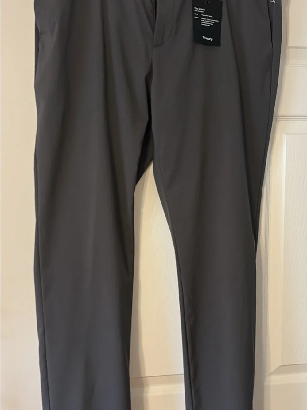 Theory Men's Gray Pants Theory Branded